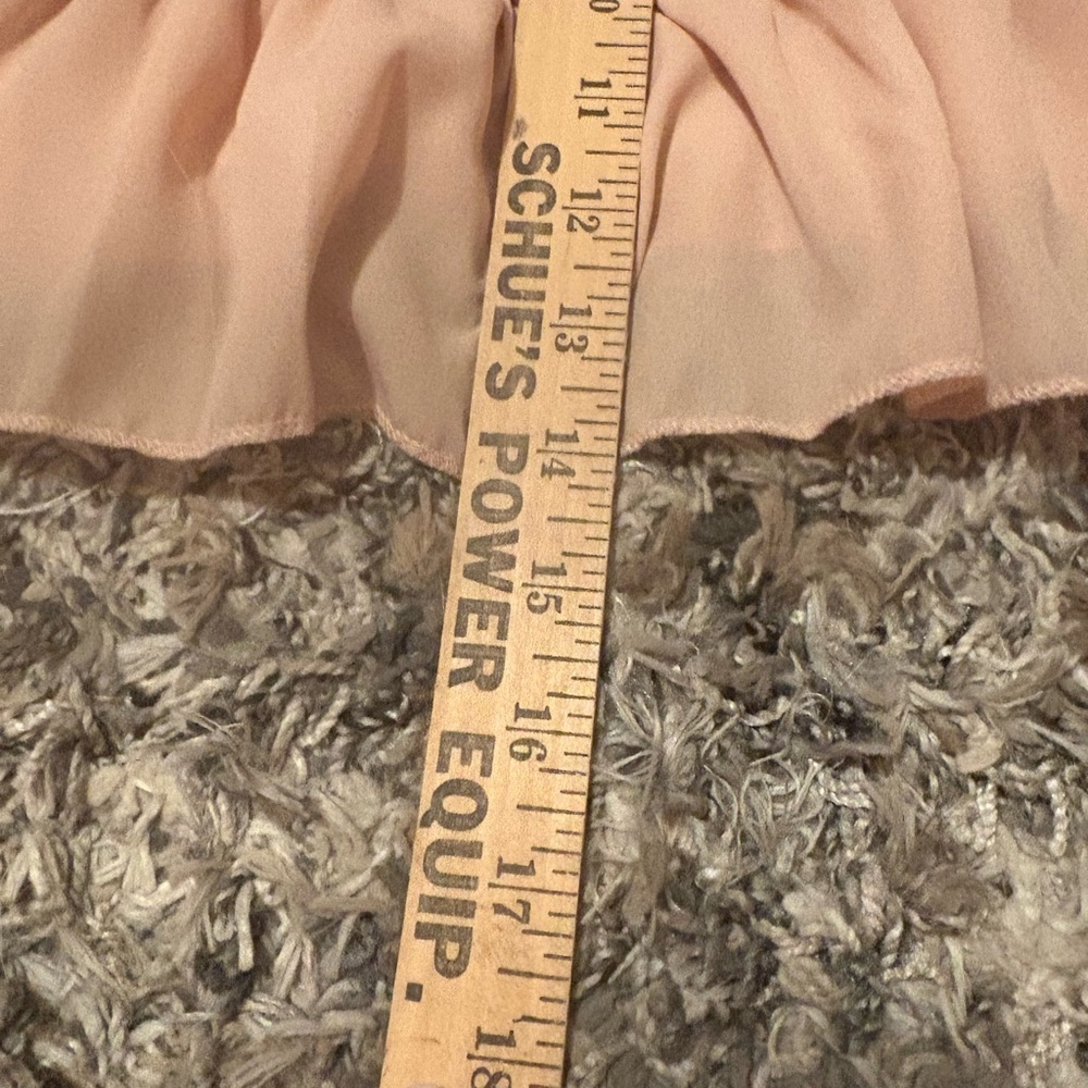 Peach Ruffled Women's Top - Picture 2 of 3